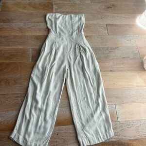 Women’ beige summer jumpsuit